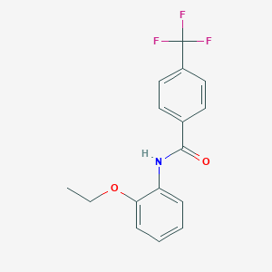 molecular formula C16H14F3NO2 B263593 N-(2-ethoxyphenyl)-4-(trifluoromethyl)benzamide 