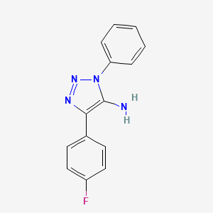 1H-1,2,3-Triazol-5-amine, 4-(4-fluorophenyl)-1-phenyl-