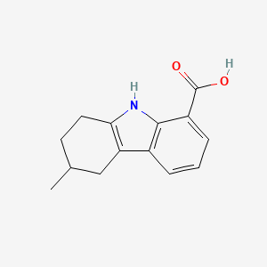 molecular formula C14H15NO2 B2635932 3-methyl-2,3,4,9-tetrahydro-1H-carbazole-8-carboxylic acid CAS No. 185556-32-5