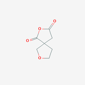 molecular formula C7H8O4 B2635937 2,7-Dioxaspiro[4.4]nonane-1,3-dione CAS No. 1343062-15-6