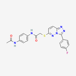N-(4-acetamidophenyl)-2-((3-(4-fluorophenyl)-[1,2,4]triazolo[4,3-b]pyridazin-6-yl)thio)acetamide