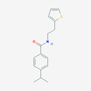 molecular formula C16H19NOS B263594 4-isopropyl-N-[2-(2-thienyl)ethyl]benzamide 