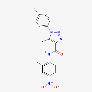 5-methyl-N-(2-methyl-4-nitrophenyl)-1-(p-tolyl)-1H-1,2,3-triazole-4-carboxamide