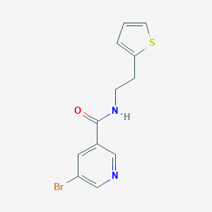 molecular formula C12H11BrN2OS B263595 5-bromo-N-[2-(2-thienyl)ethyl]nicotinamide 
