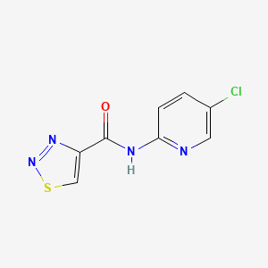 molecular formula C8H5ClN4OS B2635958 N-(5-chloro-2-pyridinyl)-1,2,3-thiadiazole-4-carboxamide CAS No. 478261-67-5