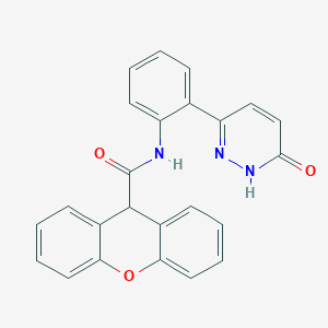 N-(2-(6-oxo-1,6-dihydropyridazin-3-yl)phenyl)-9H-xanthene-9-carboxamide