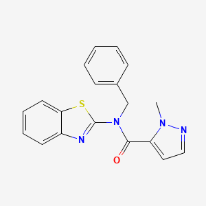 molecular formula C19H16N4OS B2635984 N-(benzo[d]thiazol-2-yl)-N-benzyl-1-methyl-1H-pyrazole-5-carboxamide CAS No. 1170816-26-8