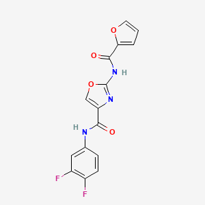 N-(3,4-difluorophenyl)-2-(furan-2-carboxamido)oxazole-4-carboxamide