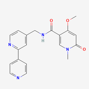 N-([2,4'-bipyridin]-4-ylmethyl)-4-methoxy-1-methyl-6-oxo-1,6-dihydropyridine-3-carboxamide
