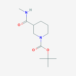 molecular formula C12H22N2O3 B2635994 叔丁基3-(甲基氨基甲酰基)哌啶-1-羧酸酯 CAS No. 885698-91-9