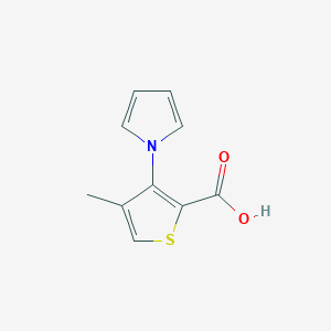 molecular formula C10H9NO2S B2635998 4-甲基-3-(1H-吡咯-1-基)-2-噻吩羧酸 CAS No. 866157-41-7