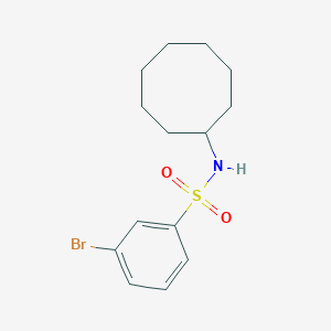 molecular formula C14H20BrNO2S B263600 3-bromo-N-cyclooctylbenzenesulfonamide 