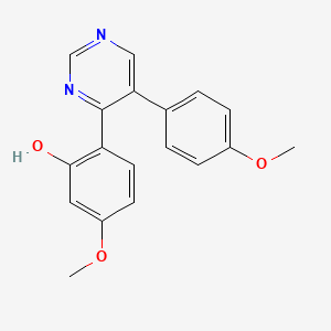 5-Methoxy-2-[5-(4-methoxyphenyl)pyrimidin-4-yl]phenol