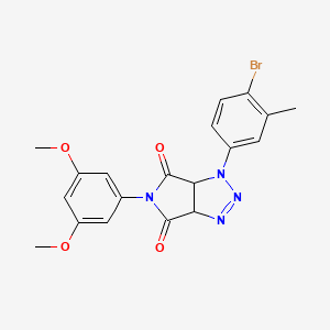 1-(4-bromo-3-methylphenyl)-5-(3,5-dimethoxyphenyl)-1,6a-dihydropyrrolo[3,4-d][1,2,3]triazole-4,6(3aH,5H)-dione