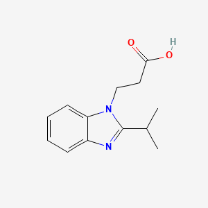 molecular formula C13H16N2O2 B2636029 3-(2-Isopropyl-benzoimidazol-1-yl)-propionic acid CAS No. 613656-94-3