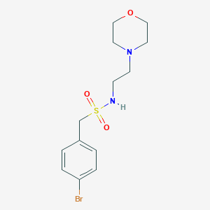 molecular formula C13H19BrN2O3S B263604 (4-bromophenyl)-N-(2-morpholinoethyl)methanesulfonamide 