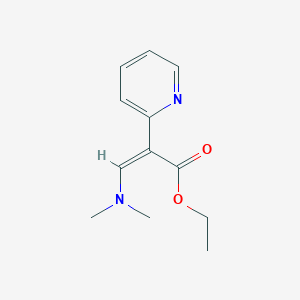 molecular formula C12H16N2O2 B2636046 乙烯（Z）-3-(二甲氨基)-2-吡啶-2-基丙-2-烯酸酯 CAS No. 24403-31-4