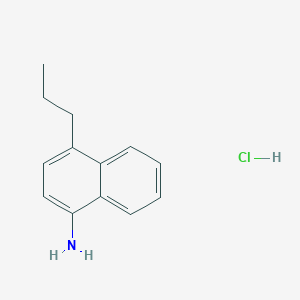 molecular formula C13H16ClN B2636049 4-Propylnaphthalen-1-amine hydrochloride CAS No. 2197053-89-5