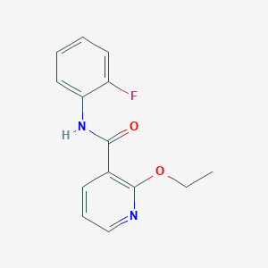 molecular formula C14H13FN2O2 B263607 2-ethoxy-N-(2-fluorophenyl)pyridine-3-carboxamide 