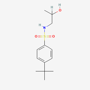 molecular formula C13H21NO3S B2636076 4-tert-butyl-N-(2-hydroxypropyl)benzenesulfonamide CAS No. 1022135-16-5