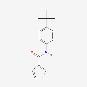 molecular formula C15H17NOS B2636086 N-(4-tert-butylphenyl)thiophene-3-carboxamide CAS No. 717827-11-7