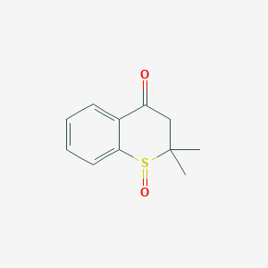 molecular formula C11H12O2S B2636088 2,2-二甲基-2,3-二氢-4H-1-苯并噻吩-4-酮 1-氧化物 CAS No. 13189-17-8