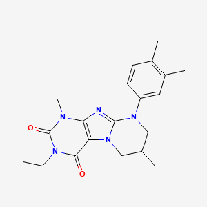 9-(3,4-dimethylphenyl)-3-ethyl-1,7-dimethyl-6,7,8,9-tetrahydropyrimido[2,1-f]purine-2,4(1H,3H)-dione