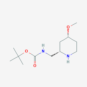 Tert-butyl N-[[(2S,4R)-4-methoxypiperidin-2-yl]methyl]carbamate