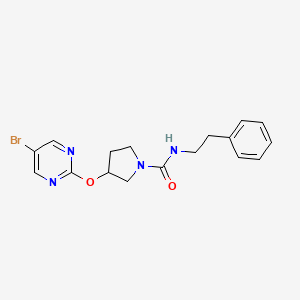 3-[(5-bromopyrimidin-2-yl)oxy]-N-(2-phenylethyl)pyrrolidine-1-carboxamide