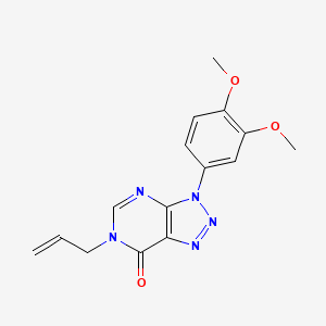 molecular formula C15H15N5O3 B2636111 3-(3,4-二甲氧基苯基)-6-丙-2-烯基三唑并[4,5-d]嘧啶-7-酮 CAS No. 872594-43-9