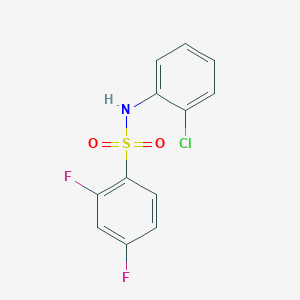 molecular formula C12H8ClF2NO2S B263613 N-(2-chlorophenyl)-2,4-difluorobenzenesulfonamide 