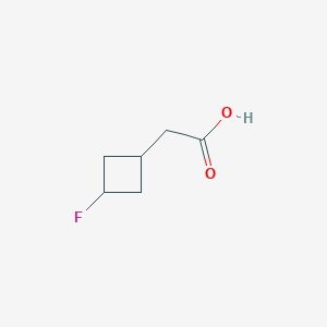 molecular formula C6H9FO2 B2636132 2-(3-氟环丁基)乙酸 CAS No. 1782410-66-5