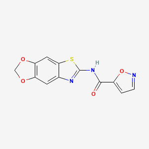 N-([1,3]dioxolo[4',5':4,5]benzo[1,2-d]thiazol-6-yl)isoxazole-5-carboxamide