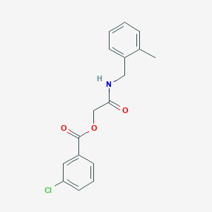 molecular formula C17H16ClNO3 B2636168 2-((2-甲基苄基)氨基)-2-氧代乙基 3-氯苯甲酸酯 CAS No. 1241991-73-0