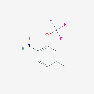 molecular formula C8H8F3NO B2636172 4-Methyl-2-(trifluoromethoxy)aniline CAS No. 1261852-42-9