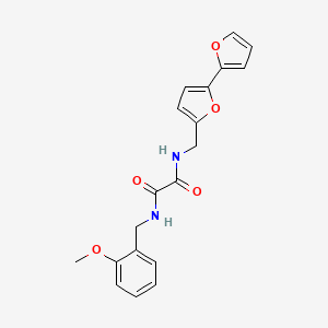 molecular formula C19H18N2O5 B2636177 N1-([2,2'-bifuran]-5-ylmethyl)-N2-(2-methoxybenzyl)oxalamide CAS No. 2034252-57-6