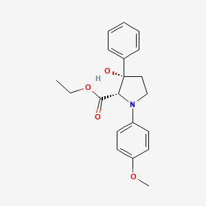 Ethyl (2S,3S)-3-hydroxy-1-(4-methoxyphenyl)-3-phenylpyrrolidine-2-carboxylate