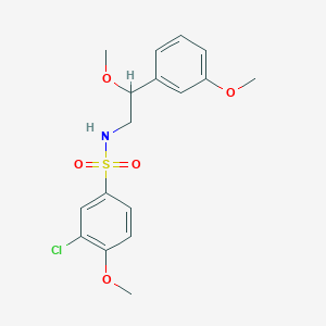 molecular formula C17H20ClNO5S B2636205 3-chloro-4-methoxy-N-(2-methoxy-2-(3-methoxyphenyl)ethyl)benzenesulfonamide CAS No. 1797355-40-8