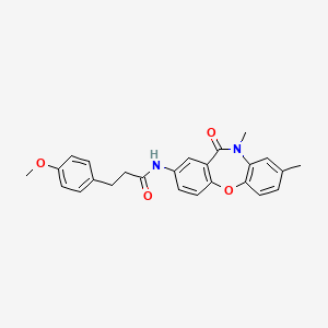 N-(8,10-dimethyl-11-oxo-10,11-dihydrodibenzo[b,f][1,4]oxazepin-2-yl)-3-(4-methoxyphenyl)propanamide