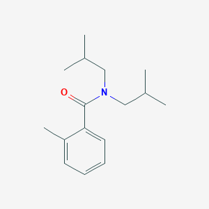 molecular formula C16H25NO B263622 N,N-diisobutyl-2-methylbenzamide 