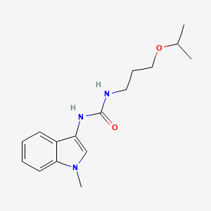 molecular formula C16H23N3O2 B2636222 1-(3-isopropoxypropyl)-3-(1-methyl-1H-indol-3-yl)urea CAS No. 899753-57-2