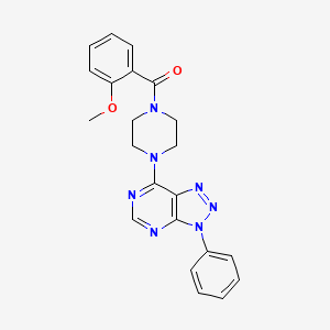(2-methoxyphenyl)(4-(3-phenyl-3H-[1,2,3]triazolo[4,5-d]pyrimidin-7-yl)piperazin-1-yl)methanone