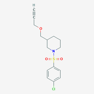1-((4-Chlorophenyl)sulfonyl)-3-((prop-2-yn-1-yloxy)methyl)piperidine