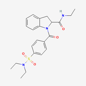 1-(4-(N,N-diethylsulfamoyl)benzoyl)-N-ethylindoline-2-carboxamide