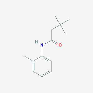 molecular formula C13H19NO B263624 3,3-dimethyl-N-(2-methylphenyl)butanamide 