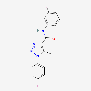 N-(3-fluorophenyl)-1-(4-fluorophenyl)-5-methyl-1H-1,2,3-triazole-4-carboxamide