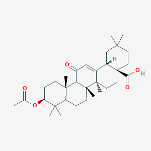 (4aS,6aS,6bR,10S,12aS,14bS)-10-acetyloxy-2,2,6a,6b,9,9,12a-heptamethyl-13-oxo-3,4,5,6,6a,7,8,8a,10,11,12,14b-dodecahydro-1H-picene-4a-carboxylic acid