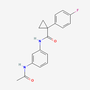 N-(3-acetamidophenyl)-1-(4-fluorophenyl)cyclopropanecarboxamide