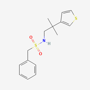 N-(2-methyl-2-(thiophen-3-yl)propyl)-1-phenylmethanesulfonamide