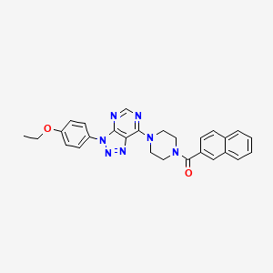 (4-(3-(4-ethoxyphenyl)-3H-[1,2,3]triazolo[4,5-d]pyrimidin-7-yl)piperazin-1-yl)(naphthalen-2-yl)methanone